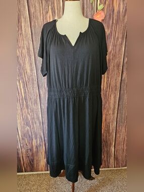 NWT Cynthia Rowley Jersey Knit Midi Dress With Pockets Plus Size 3X